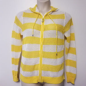 Quacker Factory Hooded Sweater Women size Large